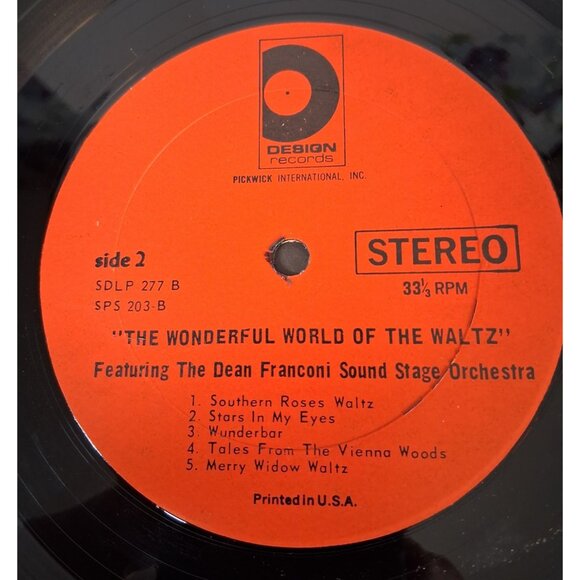 The Wonderful World of the Waltz Vinyl Record SDLP-277 VTG 1967 Classical VG+ - Picture 5 of 8